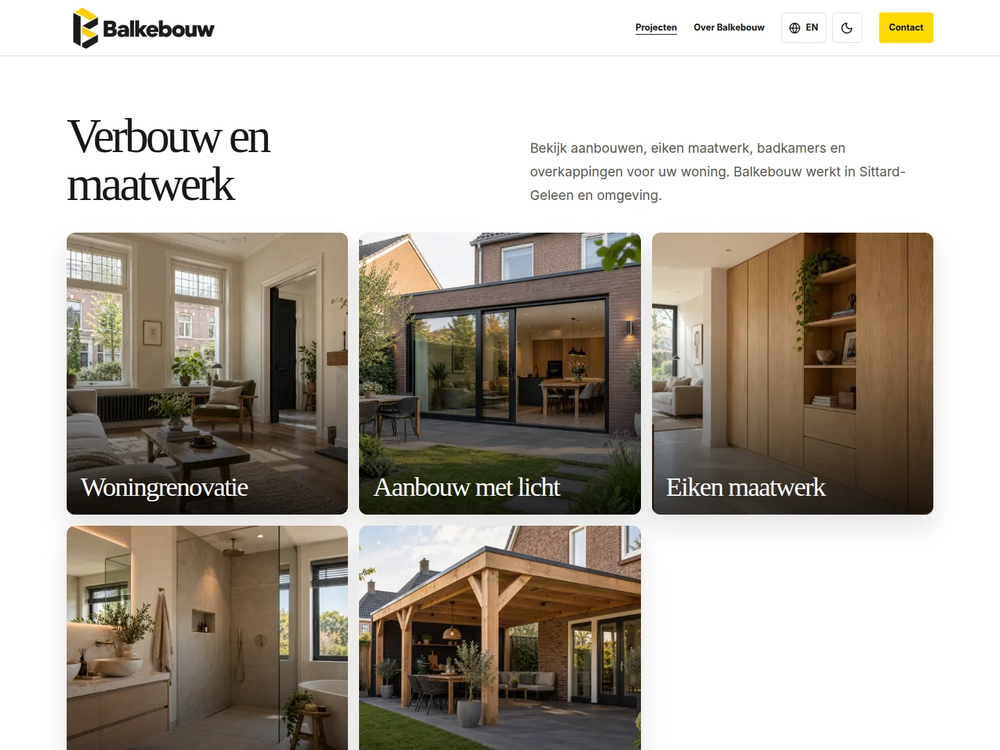 Website detail page: Balkebouw