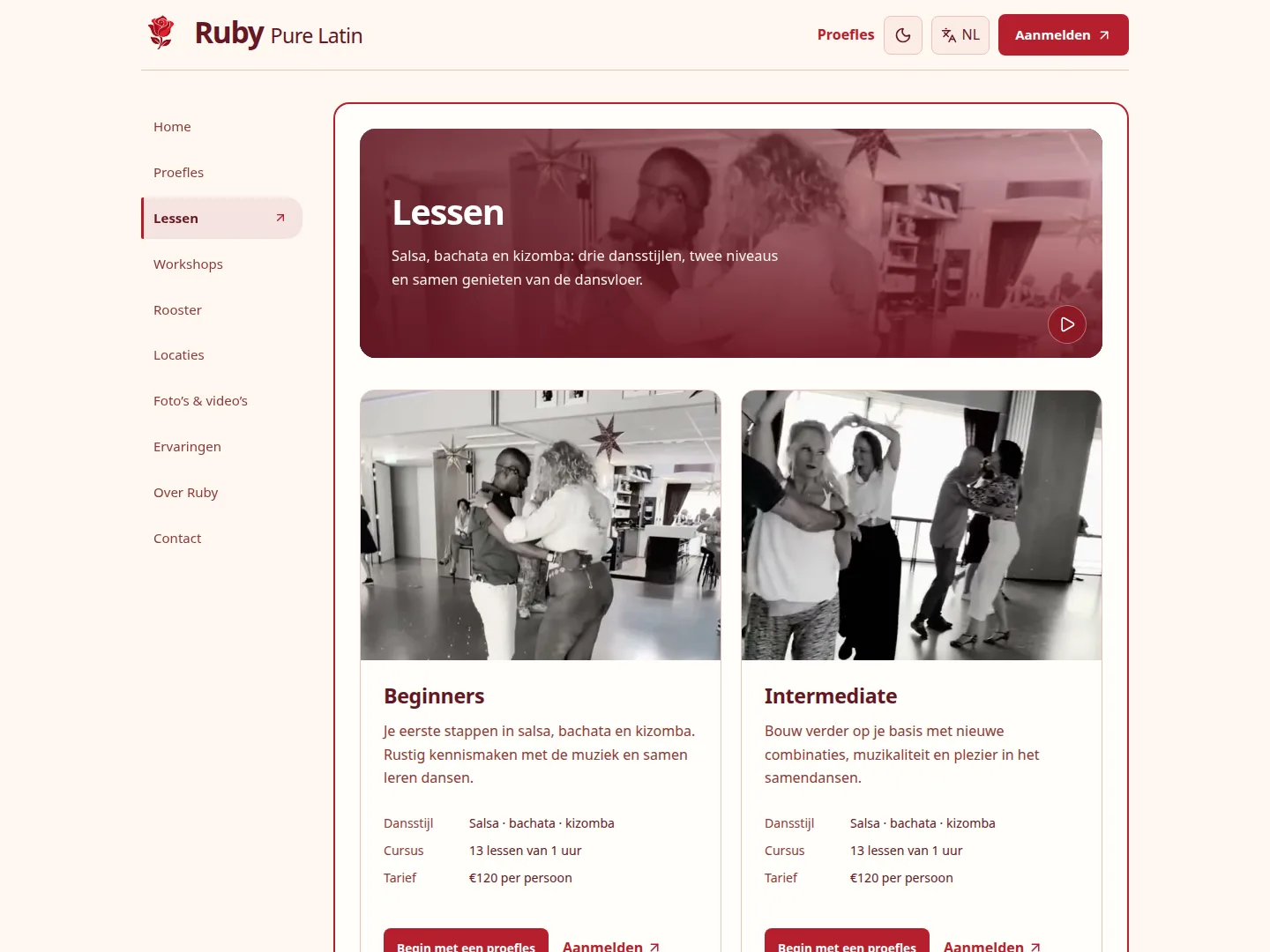 Website detail page: Ruby Pure Latin